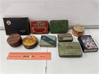 Assorted Tobacco Tins Inc. Town Talk, Grey’s, Log