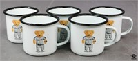 Oris Enameled Metal Chicago White Sox Cups / 5 pc