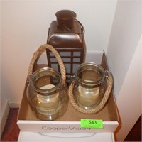 CANDLE HOLDERS & B.O. CANDLES
