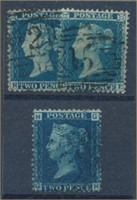 GREAT BRITAIN #13 & #17 & #21 USED FINE-VF