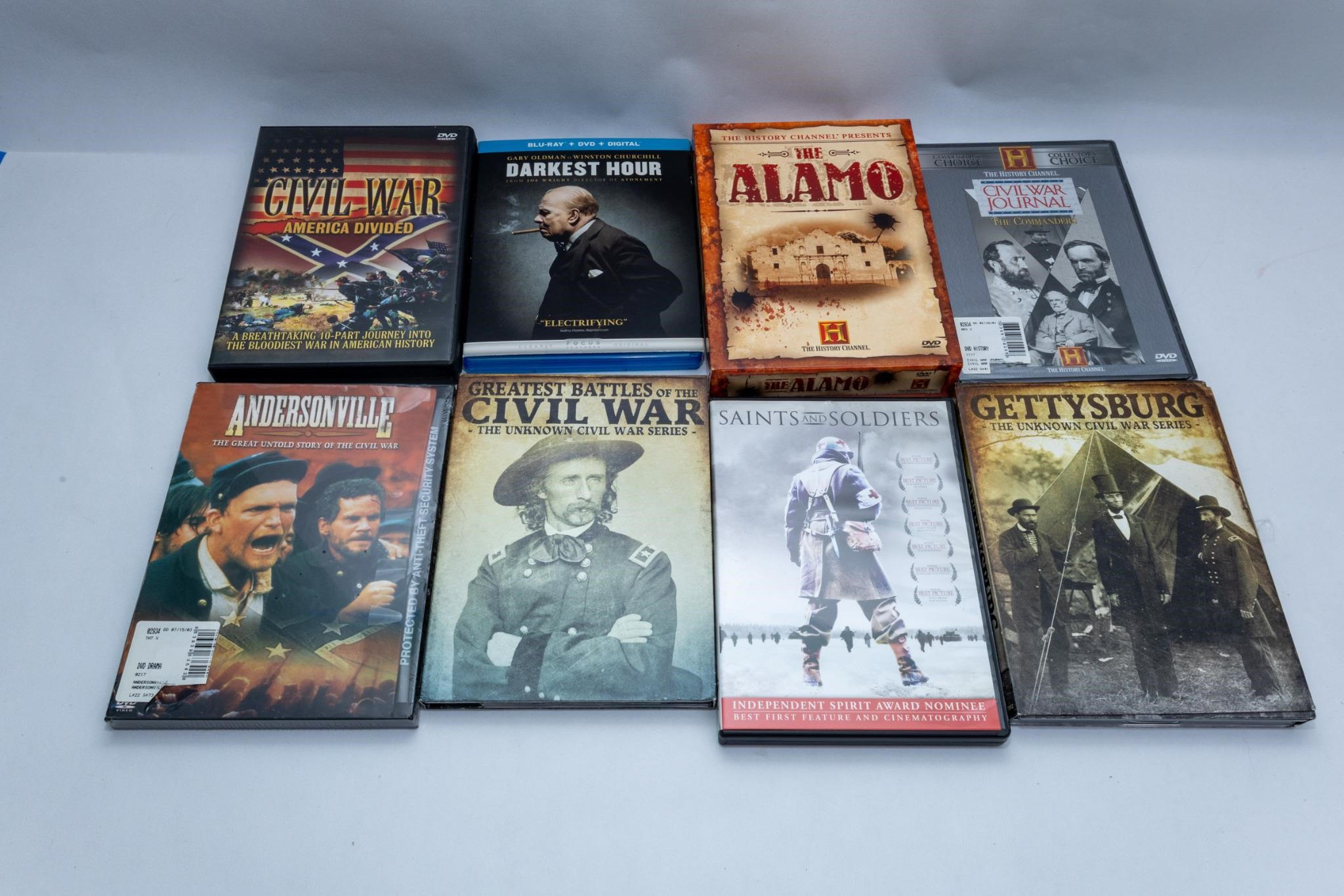 eight militaria movies and documentaries