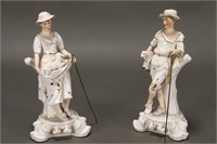 Pair of Royal Crown Derby Porcelain Figures,