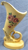 VINTAGE SPAULDING CHINA HORN VASE