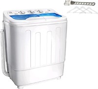 Portable Twin Tub 18lbs Washing Machine with Dryin