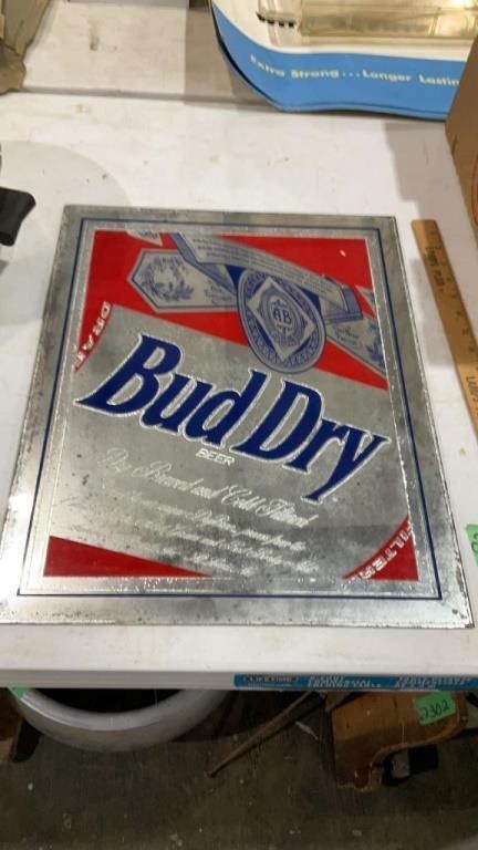 Bud dry beer mirror