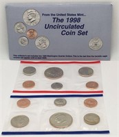 1998 Uncirculated U. S. Mint Coin Set