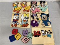12 Handmade Disney Embroidered Characters