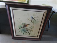 Original BIRDS Oil on Canvas TANNER SIgned Art