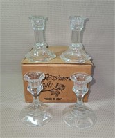 Home Interiors Glass Candleholders