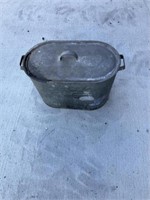 Vintage galvanized canning boiler 21” long  13”