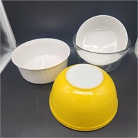 Yellow Pyrex, Corning, & Other Mixing Bowls