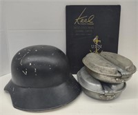 (N) 1960 German Military Helmet, 1942 WW2 US Army