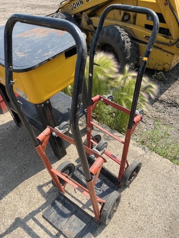 Pair of light duty moving carts
