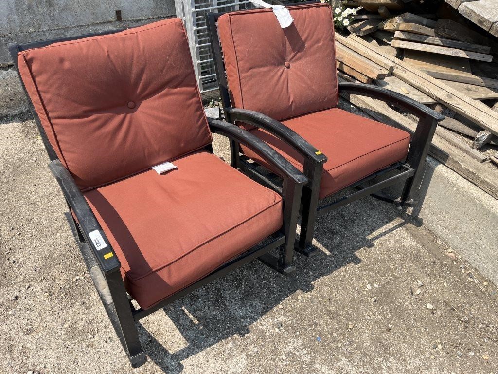 Pair of deck rocking chairs