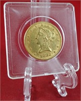 1882 $10 Gold Piece - 5% B.P.