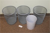 (4) Trash Cans