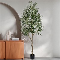 QUOVEXA Faux Olive Tree, 7ft Olive Trees