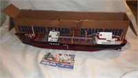 Vintage Texaco Toy Tanker Ship in original
