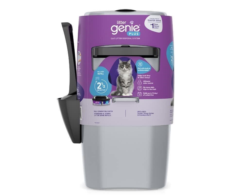 Litter Genie Plus Pail (Silver) | Cat Litter Box