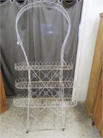 ANTIQUE FRENCH WIRE GARDEN PLANT STAND 75"T X