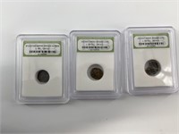 3 Slabbed ancient coins