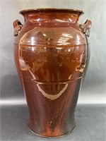 Brown Ornate Porcelain Vase