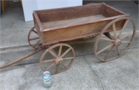 Antique Wooden Pull Wagon