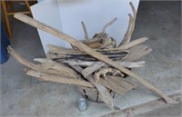 Basket of Driftwood Pieces