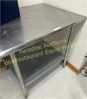 Stainless Table with undershelf
