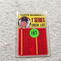 1969 Topps 1st Series Checklist