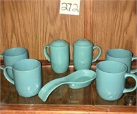 Aqua Stoneware Lot