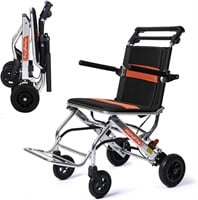 Ultra Light Wheelchair Folding Portable Boarding