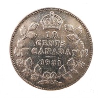 Canada 1931 Silver Ten Cents