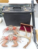 Brief Case, Crabs, Knife Box, Horns and