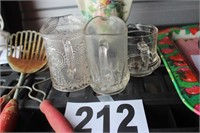 (2) Glass Pitchers & Measuring Cups (3 Pieces