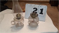2 Finger oil lamps