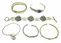 (6) Sterling Silver Designer Bracelets