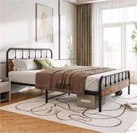 ZGEHCO Twin size Bed Frame with Headboard and Foot