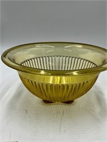 Vintage hazel atlas golden amber  mixing bowl