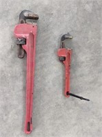 (2) Heavy Duty Adjustable Pipe Wrenches