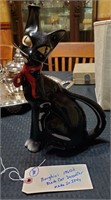 Borghini black cat bottle decanter made in Italy