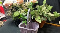 Basket & flowers