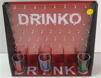 DRINKO DRINKING GAME w/ 3 SHOT GLASSES