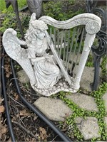 Angel Harp Player Wind Chime Decoration