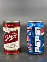 1954 SCHLITZ BEER FLAT TOP CAN WV TAX PAID TOP