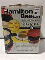 HAMILTON BEACH SANDWICH MAKER