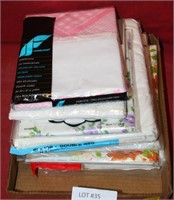 FLAT BOX W/7 NOS PACKAGES OF BEDDING ITEMS