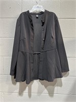 ($29) Shein button front black jacket - (XL)