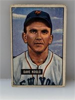 1951 Bowman #90 Dave Koslo New York Giants