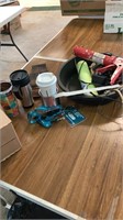 Misc bag( travel mugs, oil pan etc)